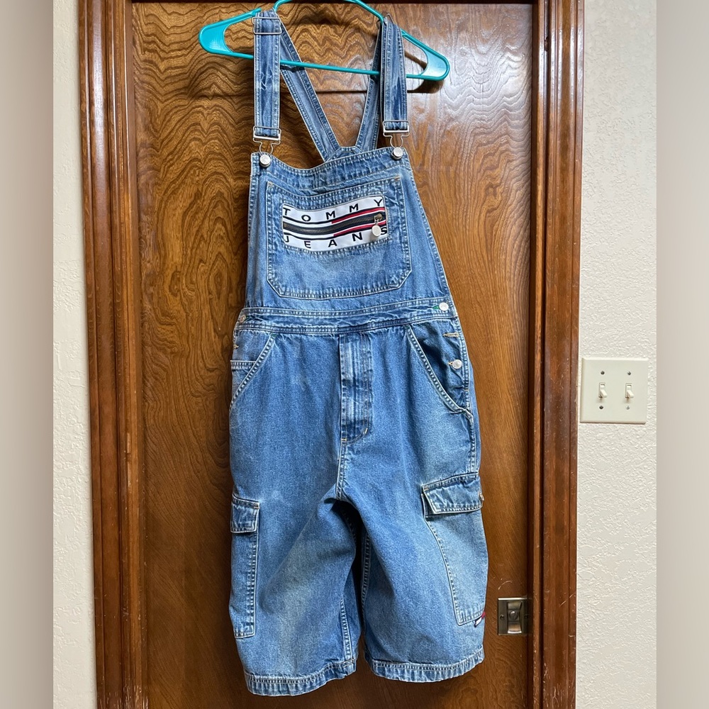 Y2K Tommy Jeans Overall Shorts Size medium Mens
